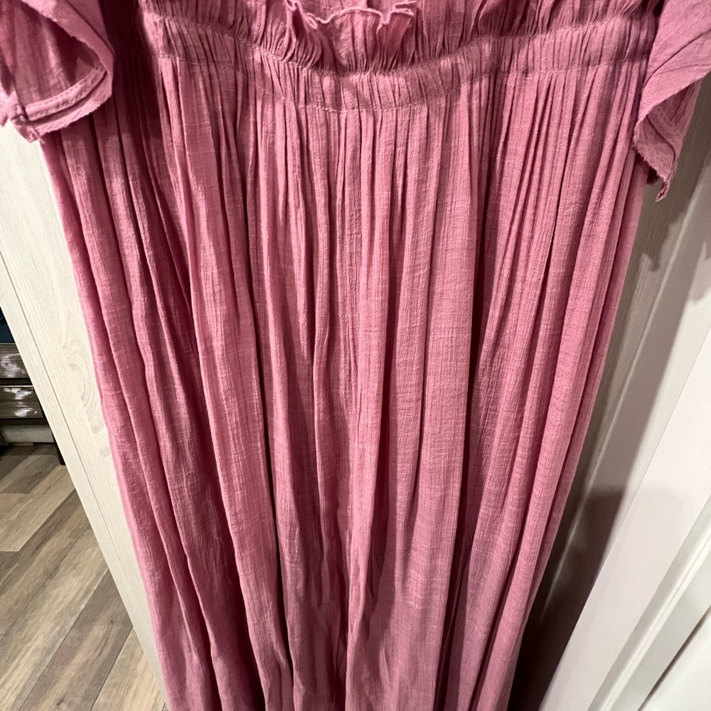 Aakaa Elegant Pink Maxi Dress Size M - Picture 2 of 9